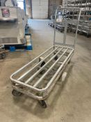 GREY STEEL WAREHOUSE STOCKING CART