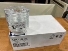 CASE OF ARCOROC 3" CLEAR GLASS STACKING SALAD BOWLS, 2.75 OZ - 36 PER CASE - NEW