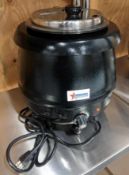 NEW 10.6 QT SOUP KETTLE WITH METAL LID - OMCAN 19073