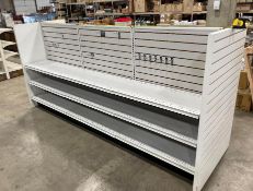 9' DOUBLE SIDED SLATWALL GONDOLA SHELVING