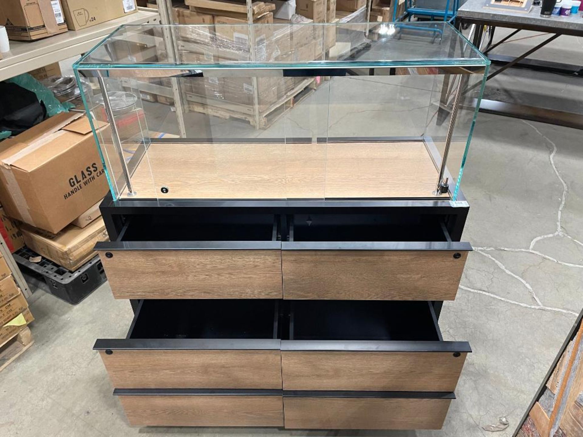 VISUAL ELEMENTS CUSTOM 48" X 20" DISPLAY CASE WITH 4-DRAWERS AND LIGHTING - Image 2 of 11