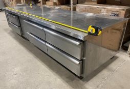 106" 6-DRAWER REFRIGERATED CHEF BASE