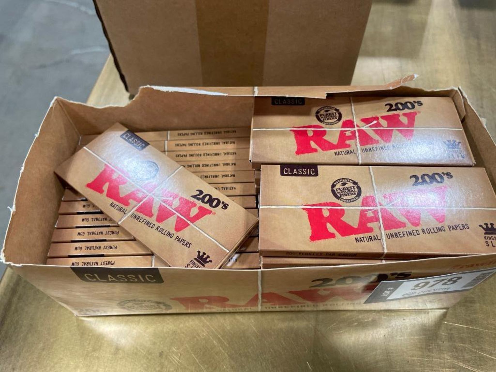 (30) PACKS OF RAW 200s NATURAL UNREFINED ROLLING PAPERS - Image 4 of 4