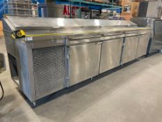 AERO MANUFACTURING CUSTOM 137" REFRIGERATED PIZZA PREP STATION