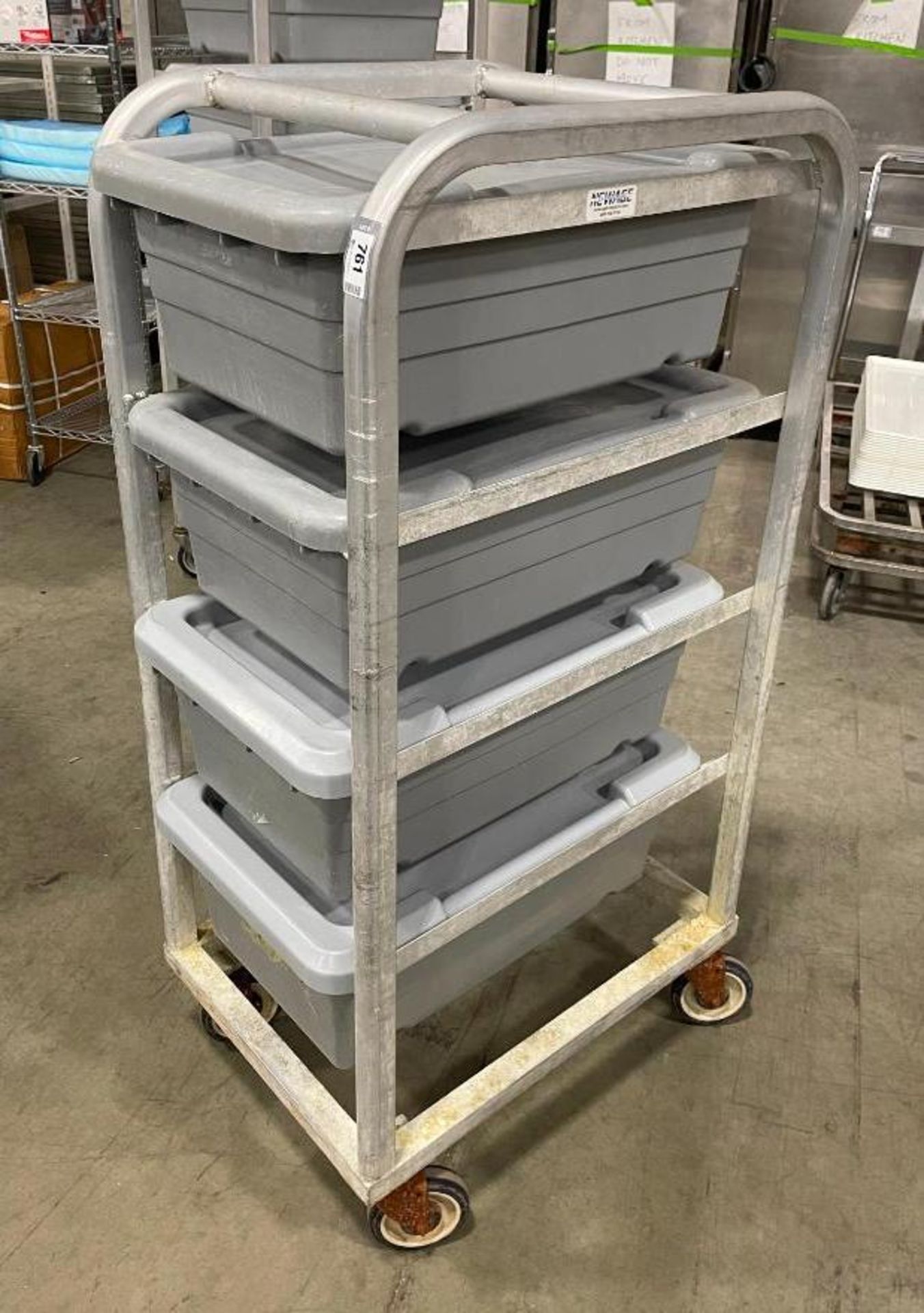 NEW-AGE INDUSTRIAL 4-TIER LUG CART WITH (4) POLY LUGS