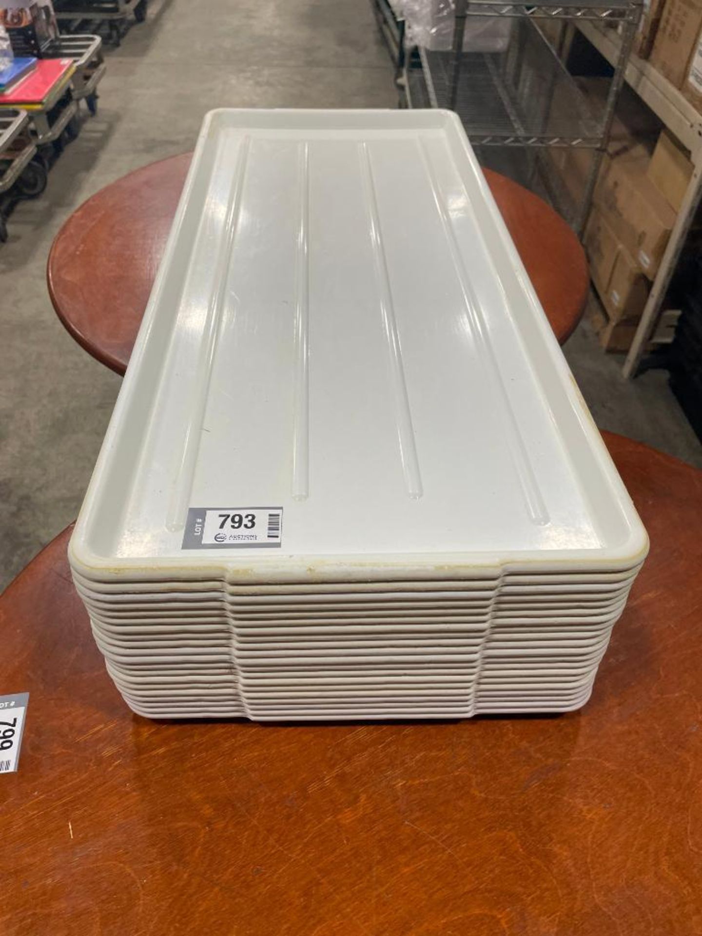 LOT OF APPROX. (20) 30" X 12.5" PLASTIC TRAYS - Image 2 of 3