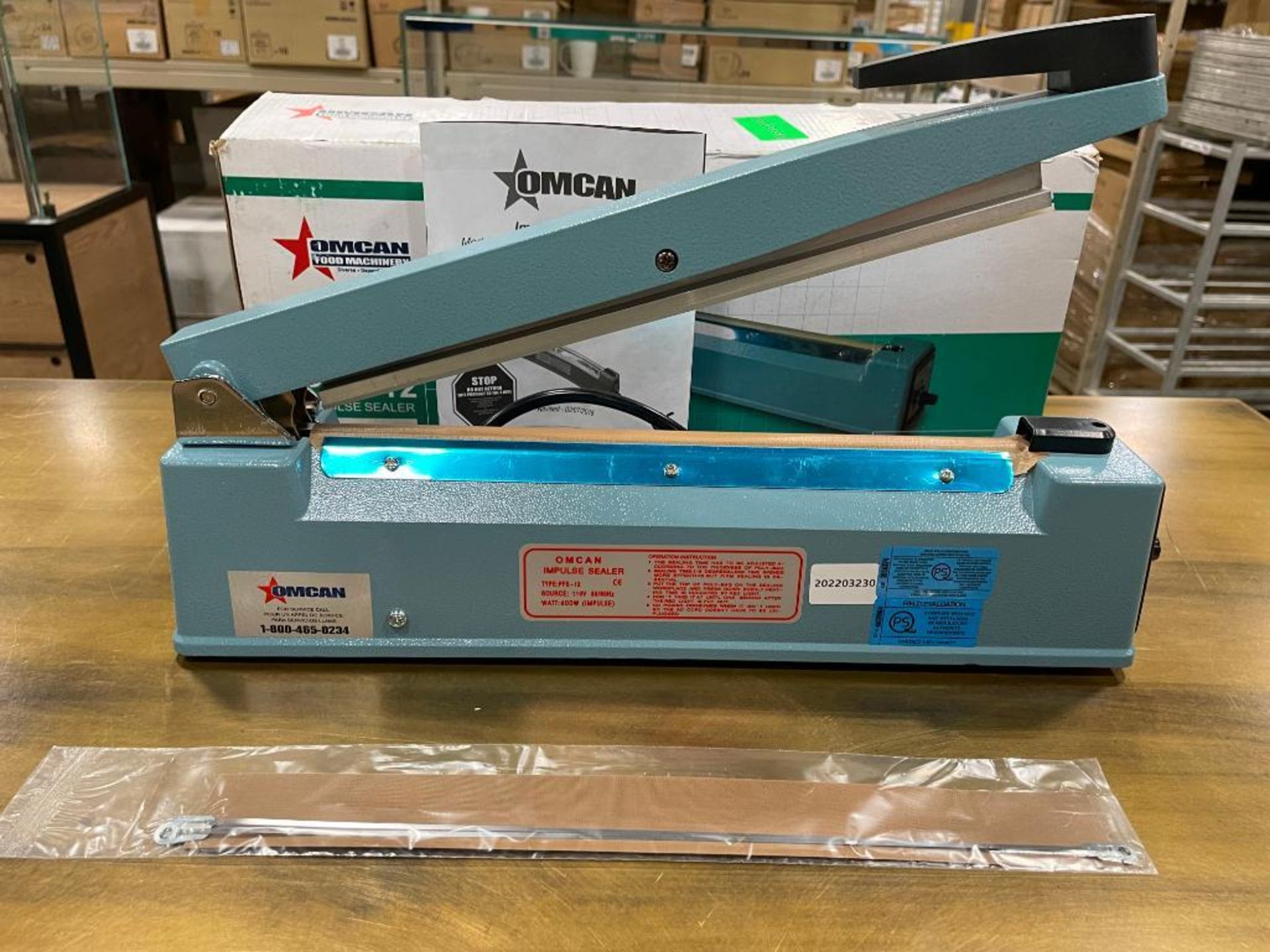 PORTABLE IMPULSE SEALER WITH 12″ SEAL BAR, OMCAN 14448 - Image 8 of 8