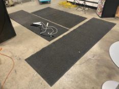 LOT OF (3) ENTRANCE CARPETS WITH (5) EXTENSION CORDS