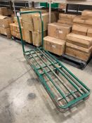 GREEN STEEL WAREHOUSE STOCKING CART