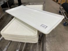 LOT OF APPROX. (12) 30" X 12.5" PLASTIC TRAYS