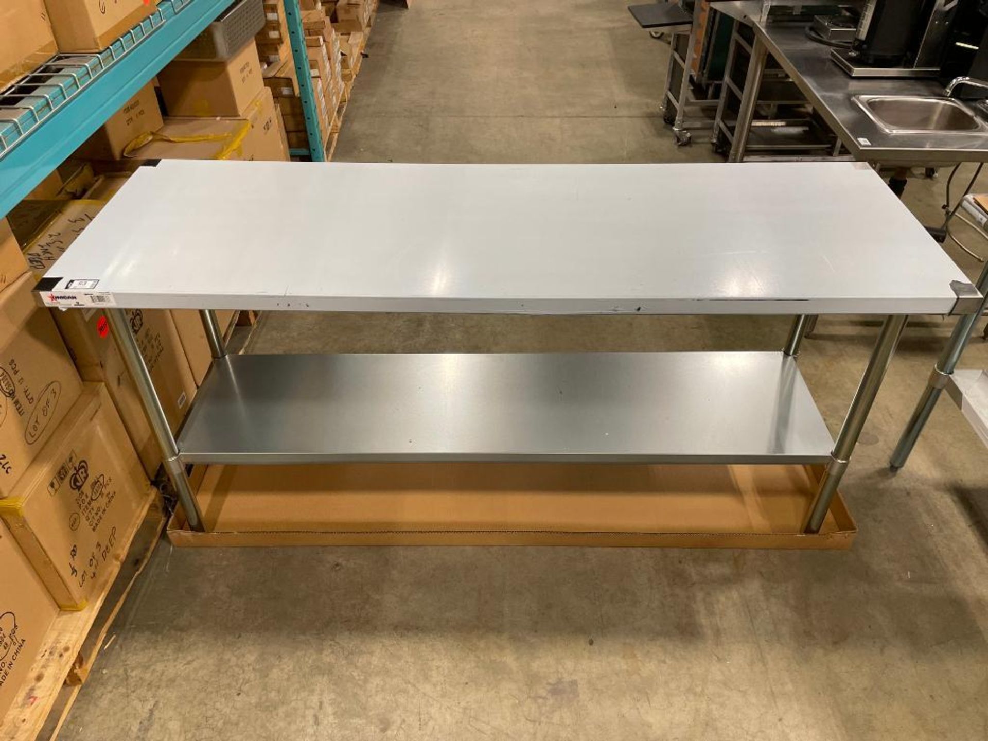 NEW 72" X 24" STAINLESS STEEL WORK TABLE - Image 4 of 4