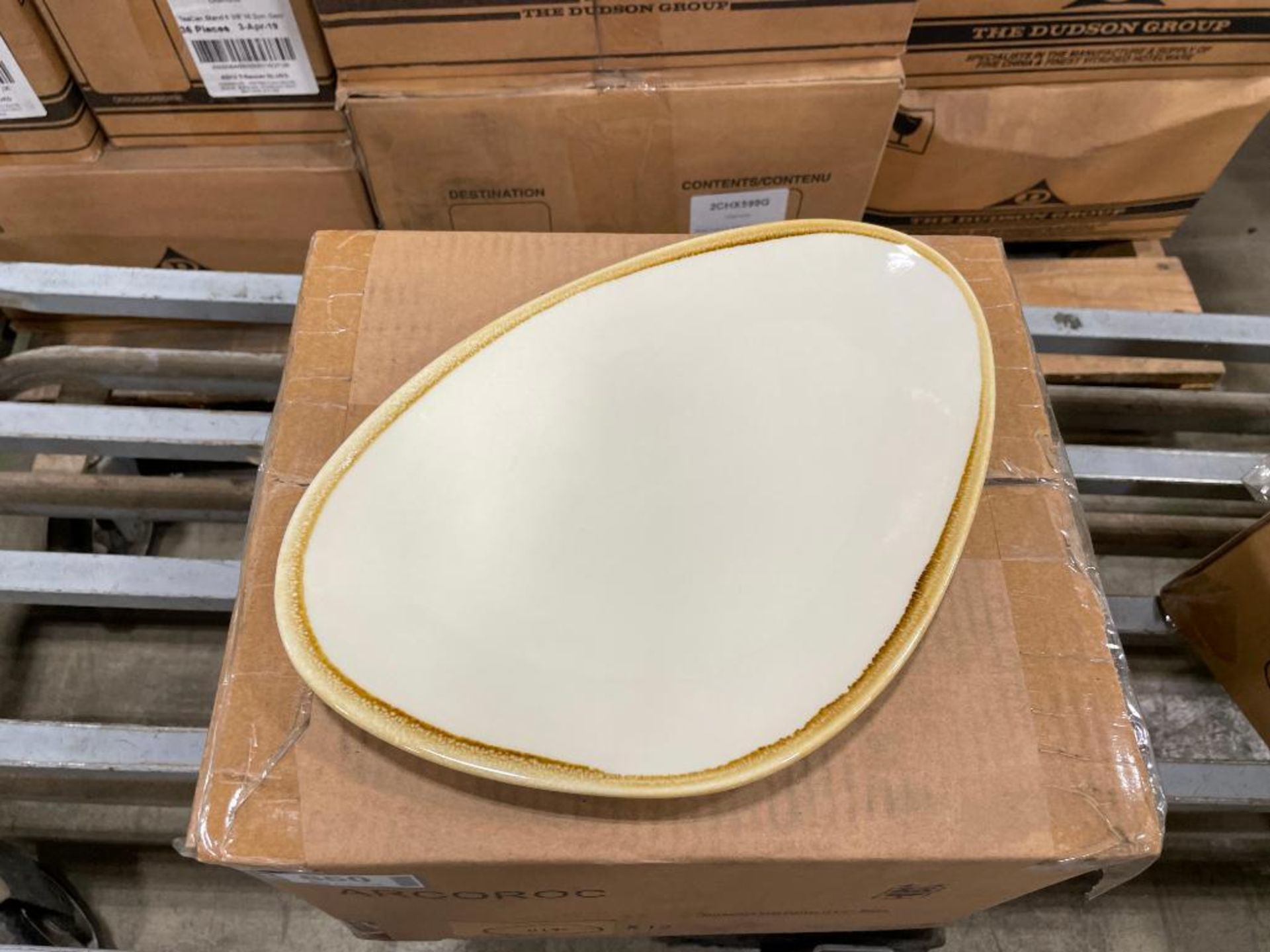 CASE OF TERRASTONE 11 1/2" WHITE OVAL PLATTER - 12/CASE, ARCOROC - NEW - Image 3 of 4