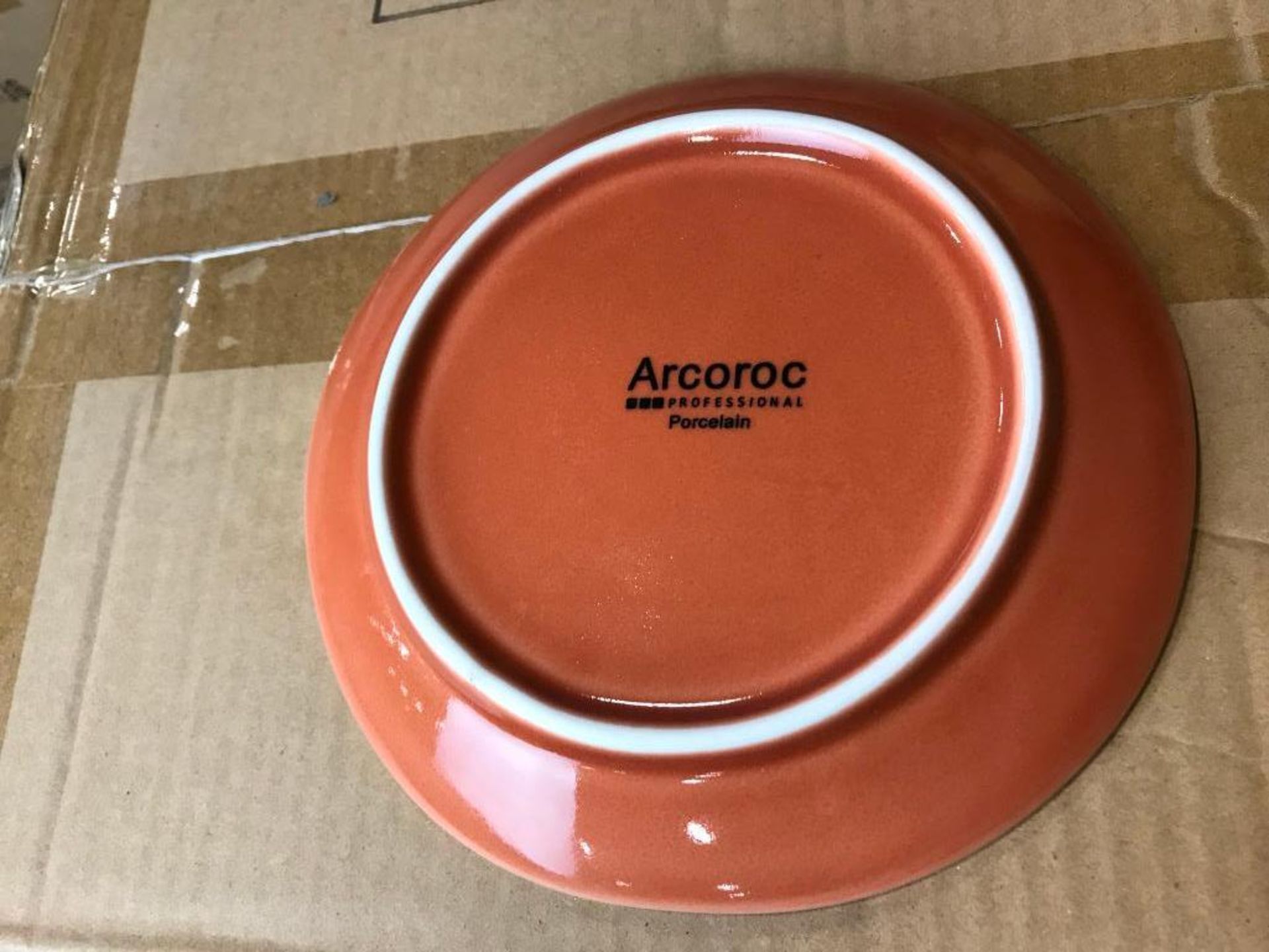 2 CASES OF CANYON RIDGE ORANGE 6 1/2" PLATES - 36/CASE, ARCOROC - NEW - Image 3 of 4