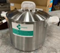 BROWNE ELEMENTS 24 QT STAINLESS STEEL STOCK POT - NEW