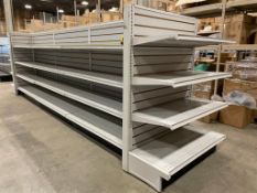 15' DOUBLE SIDED SLATWALL GONDOLA SHELVING