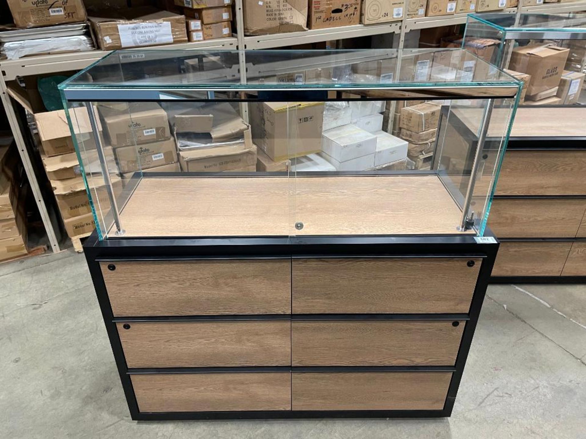 VISUAL ELEMENTS CUSTOM 48" X 20" DISPLAY CASE WITH 4-DRAWERS AND LIGHTING - Image 11 of 11