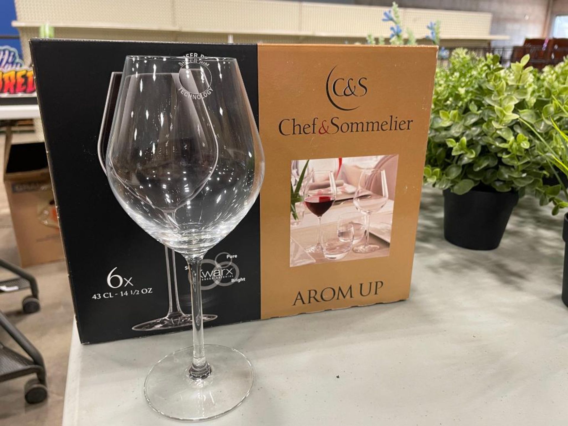 14.5 OZ AROM UP WINE GLASSES - LOT OF 6 (1 BOX), CHEF & SOMMELIER - NEW - Image 3 of 5