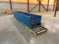 Lot of Approx. (10) 16' x 42" & (1) 18' x 42" Pallet Racking Uprights