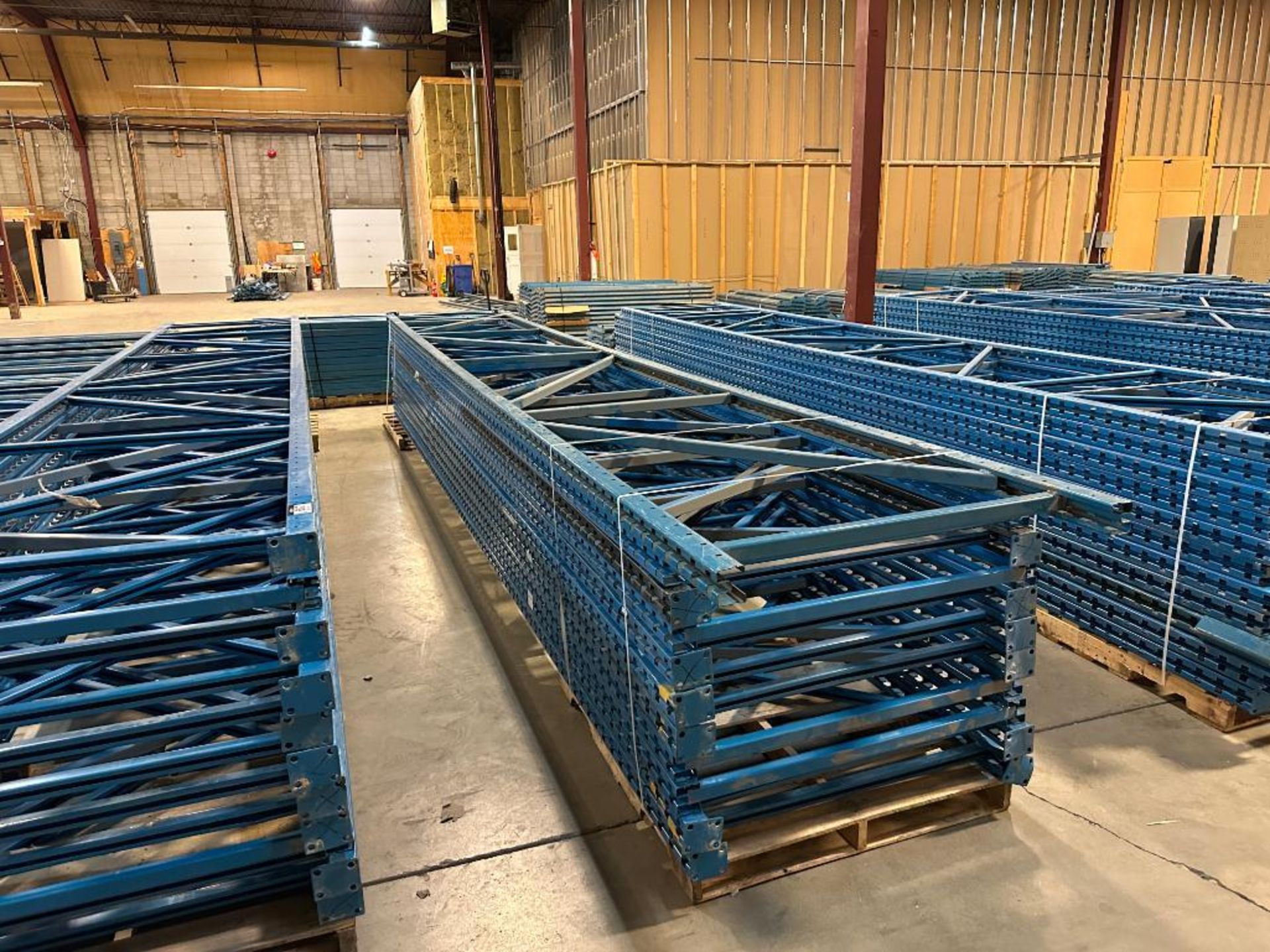 Lot of Approx. (11) 22' x 42" Pallet Racking Uprights - Image 2 of 3