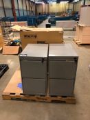 Lot of (4) Steeline 2-Drawers Filing Cabinets