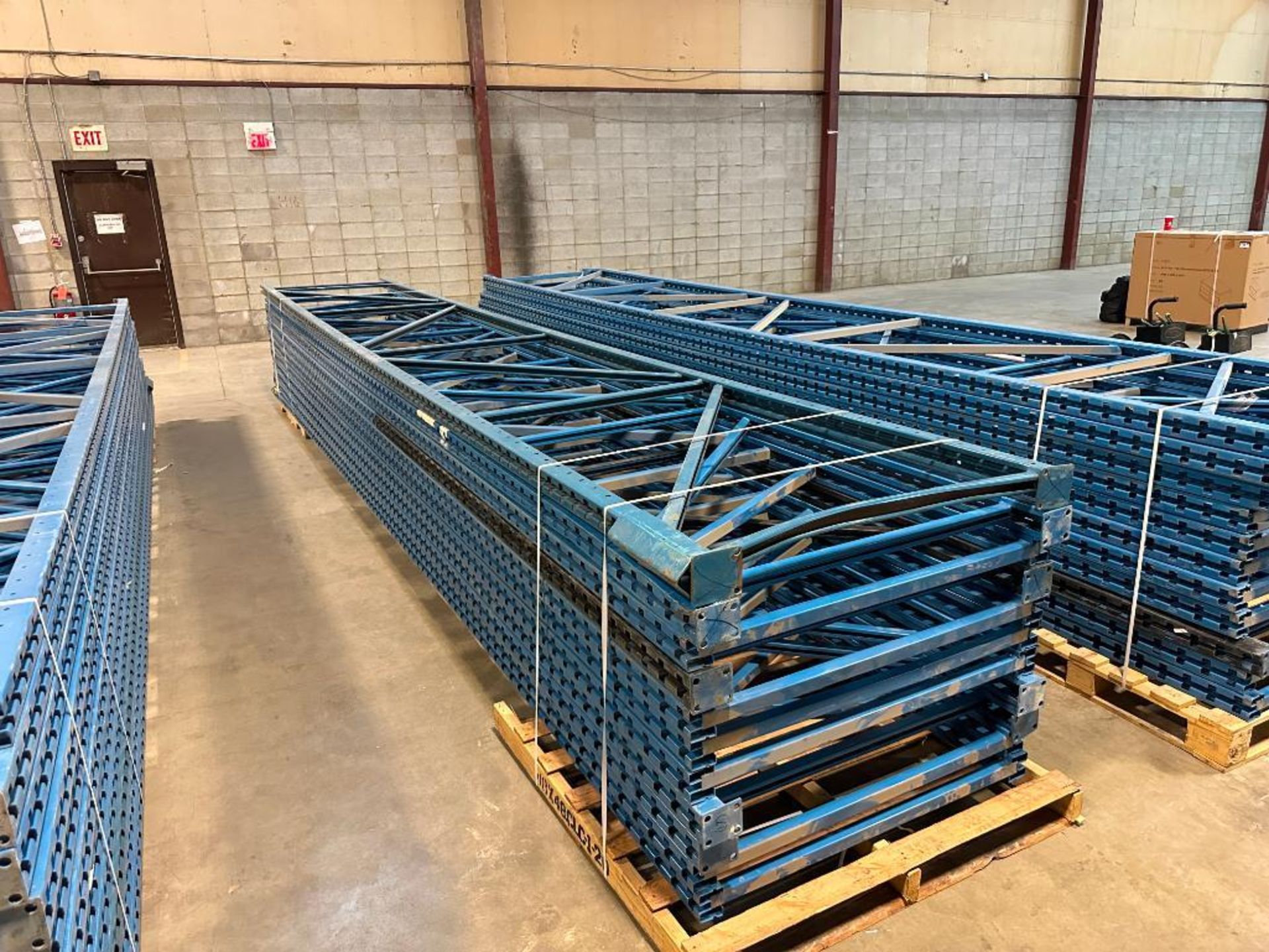 Lot of Approx. (11) 22' x 42" Pallet Racking Uprights - Image 3 of 3