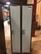 (1) 2-Full Door Locker Bank