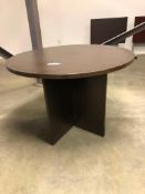 Timeless Espresso 42" Round Meeting Table