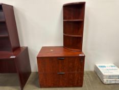 Timeless 2-Drawer Lateral File with Curved Bookcase