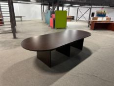 10" Espresso Oval Conference Table