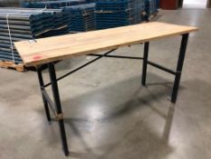 Wood Top Work Table