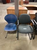 Lot of (2) Assorted Waiting Room Chairs