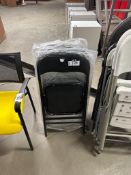 Lot of (6) Black Folding Chairs