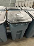 Lot of (2) Rubbermaid Mobile Trash Can