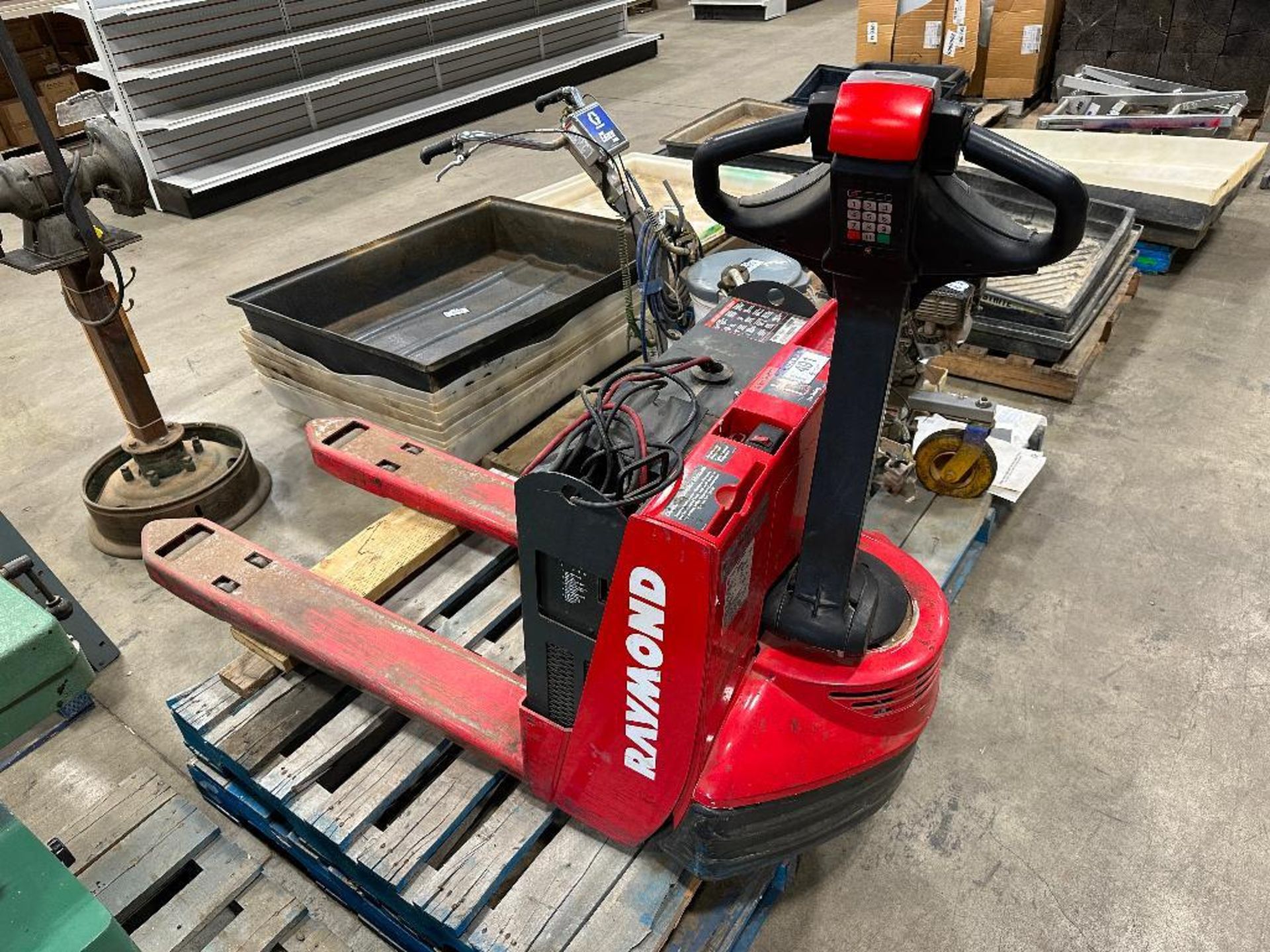 Raymond 102T-F45L 24V Pallet Jack w/ Built-In Charger - Image 2 of 4