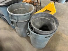 Lot of (4) Asst. Brute Waste Bins