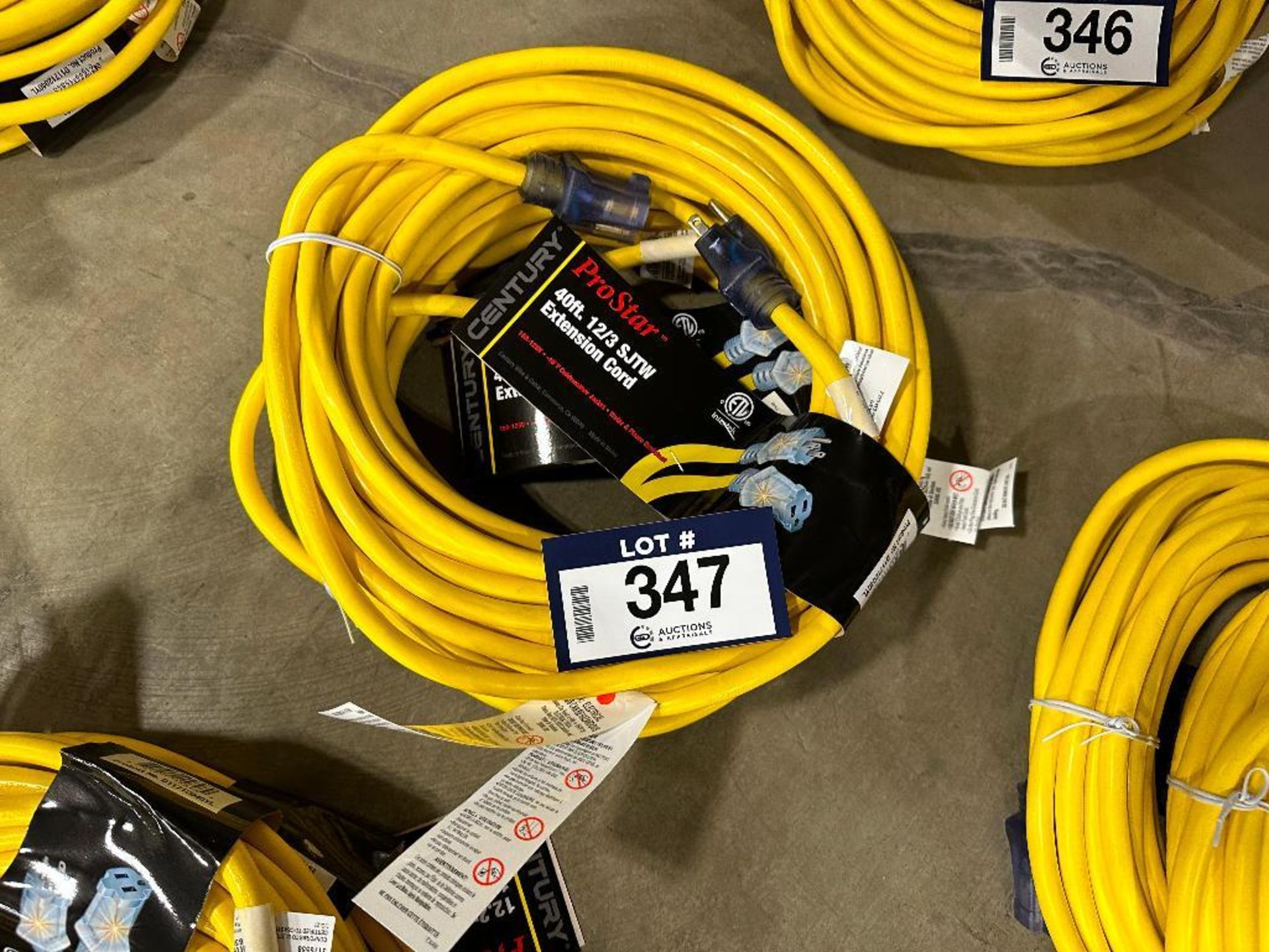 Lot of (2) Century ProStar 40' Extension Cords - Image 2 of 2