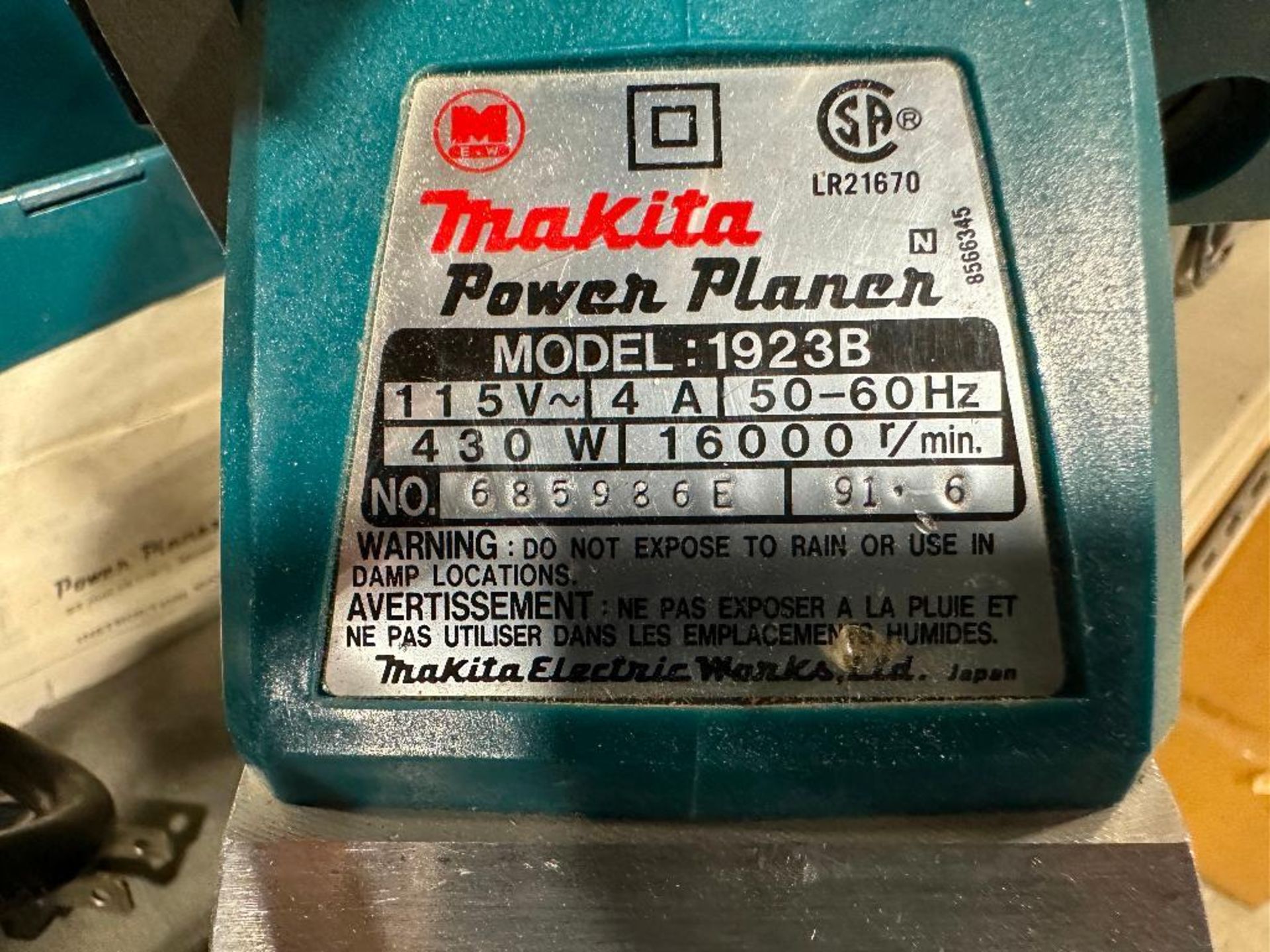 Makita 1923B Power Planer - Image 2 of 2