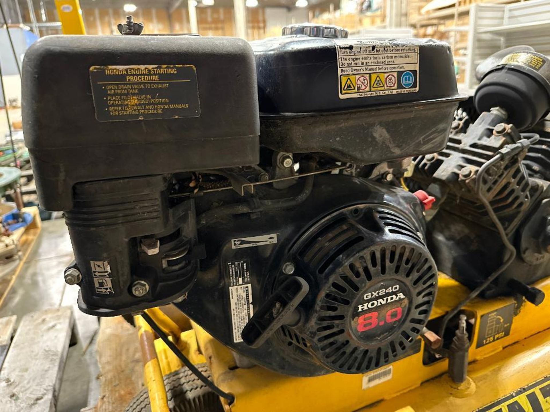 DeWalt D55271 Gasoline 8Gal. Compressor, 9HP - Image 7 of 8