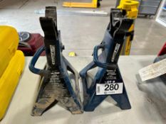Lot of (2) Certified 3-Ton Axle Stands