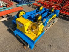 Lot of (1) Webb T18-PWR 6,000lb. Power Roller and (1) T18-IDL 6,000lb. Idle Roller