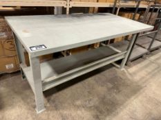 72” X 36” X 37” Steel Table