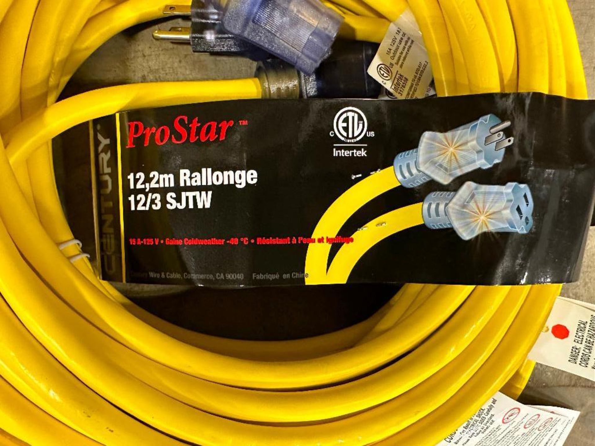 Lot of (2) Century ProStar 40' Extension Cords - Image 3 of 3