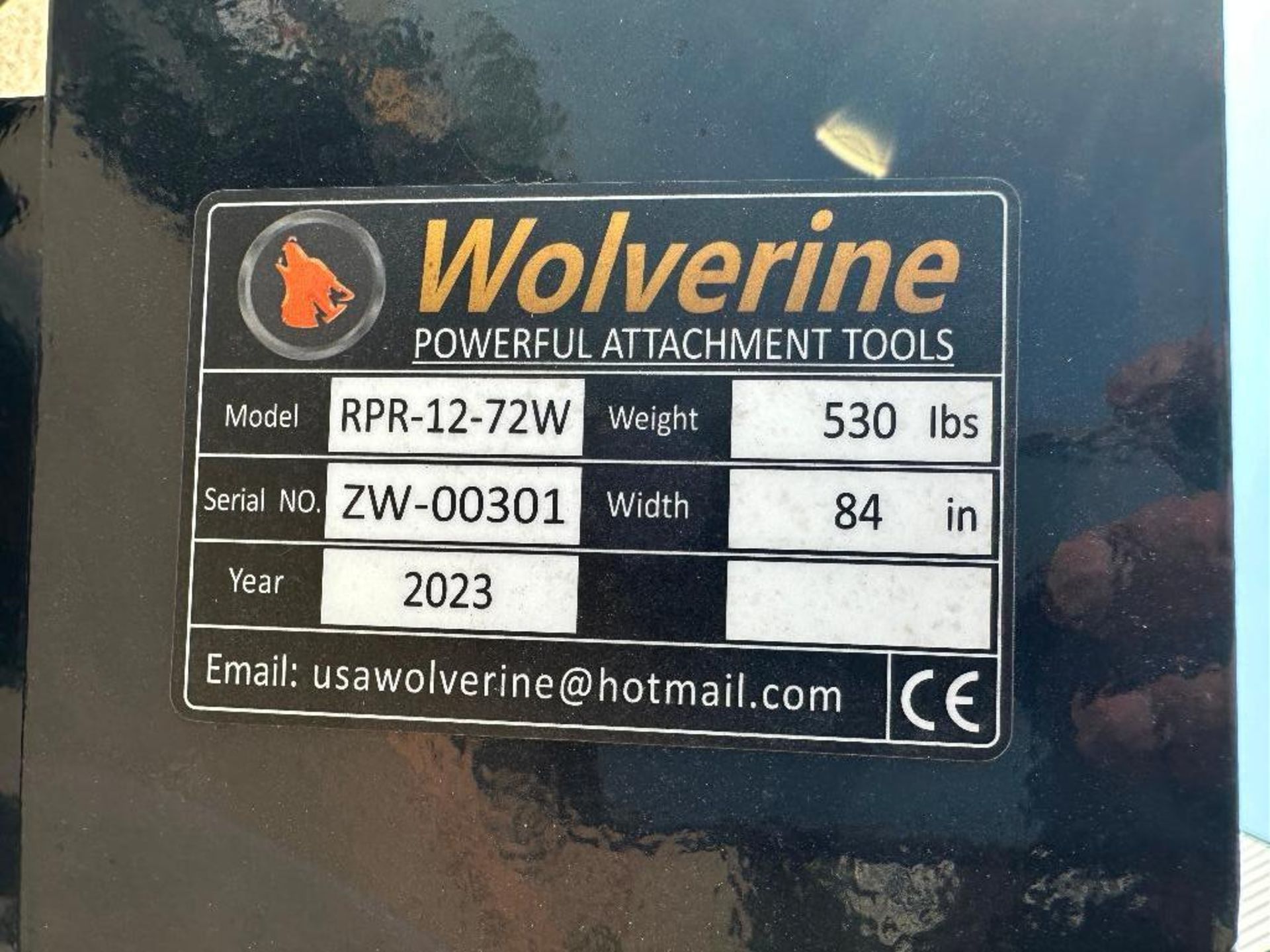 New 2023 Wolverine RPR-12-72W 84" Ripper Skid Steer Attachment - Image 5 of 5