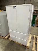 2-Door Metal Shop Cabinet (Locked w/ No Key)