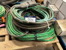 Lot of (2) Asst. TIG Welding Cables, etc.