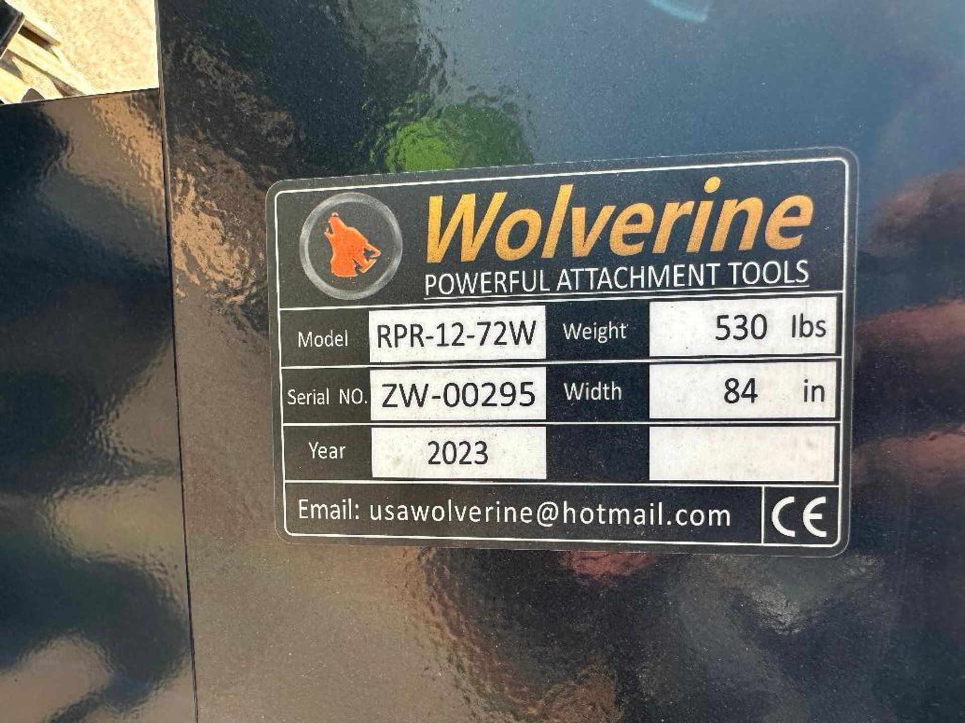 New 2023 Wolverine RPR-12-72W 84" Ripper Skid Steer Attachment - Image 5 of 5