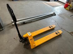 ULINE H-1193 Narrow Fork Pallet Truck, 5,500lb. Capacity