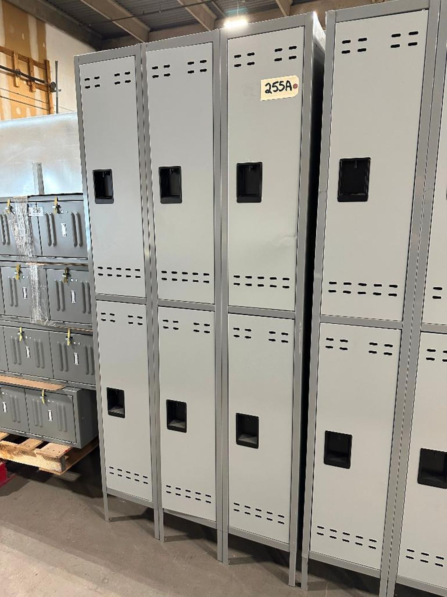 Bank of (3) Double-Door Lockers