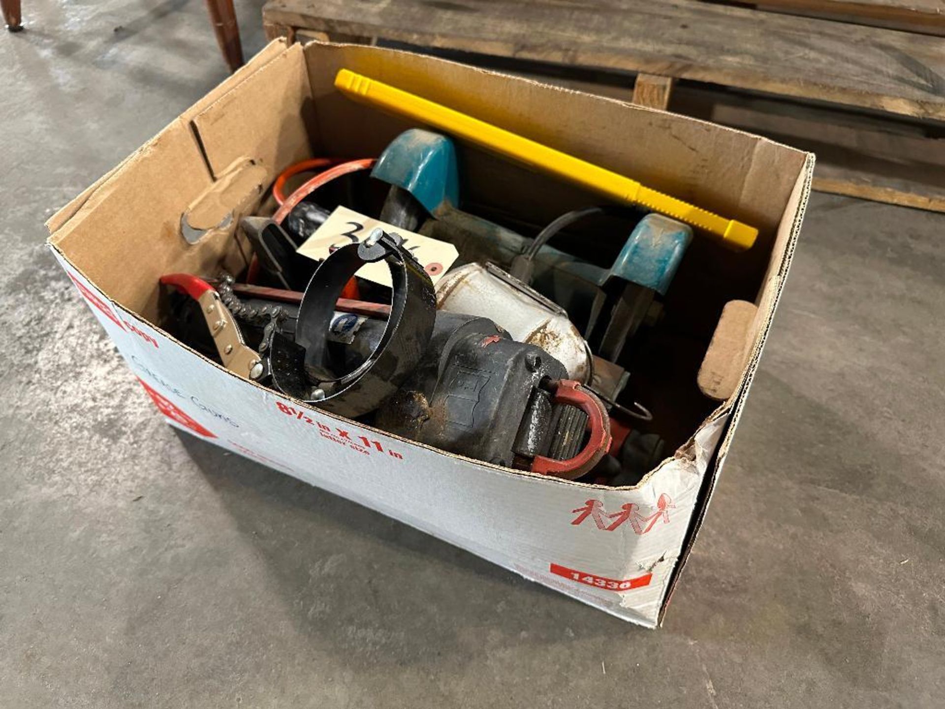 Box of Asst. Filter Wrenches, (2) HILTI MD2500, Bench Grinder, etc. - Image 2 of 4