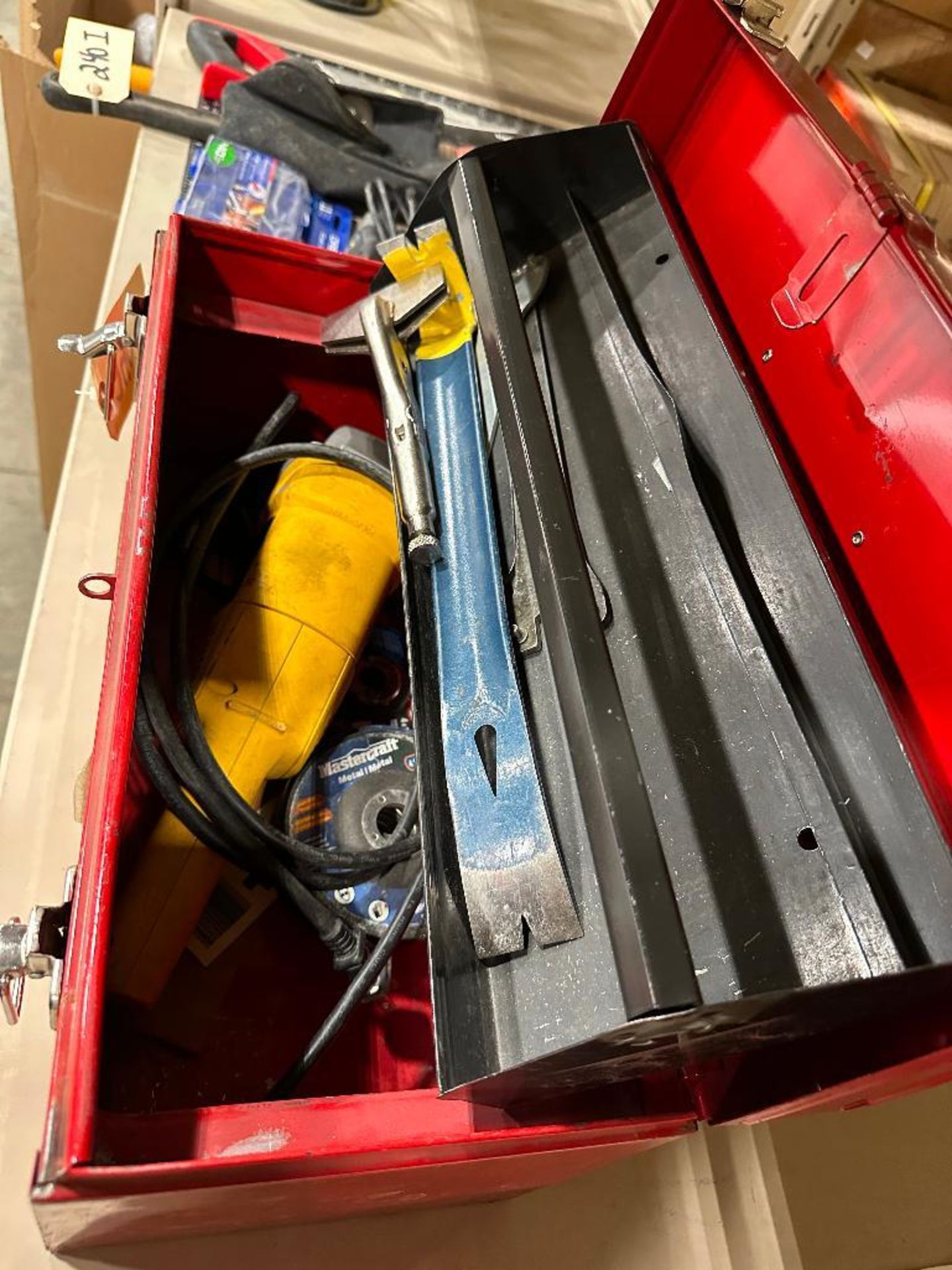 Lot of DeWalt DW831 Grinder and Waterloo Metal Tool Box - Image 2 of 2